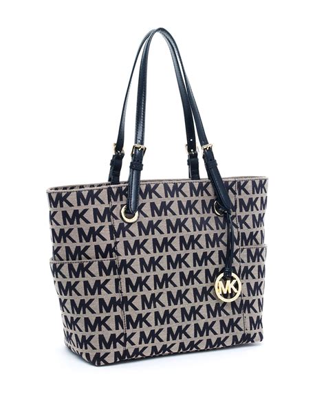 michael michael kors michael michael kors signature tote|michael kors black signature handbag.